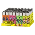 CLIPPER | Classic Large Lighters Strange Flowers 2 - (48 Lighters)