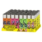 CLIPPER | Classic Large Lighters Strange Flowers 2 - (48 Lighters)