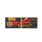 RAW | Black Natural Unrefined Artisan Connoisseur Papers w/ Tips – 1¼ Size - Image 2