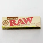 Raw organic hemp rolling paper