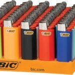 BIC Mini Lighter, Assorted Colors, 50-Count Tray